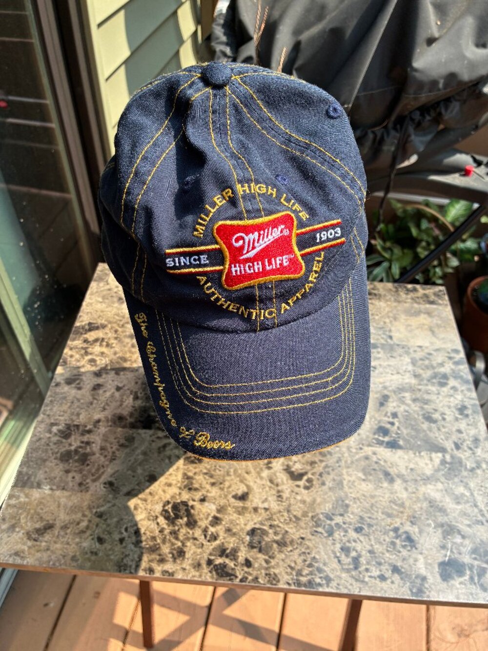 2005 H3 Sportgear Miller High Life Stitched Cap Authentic Apparrel
